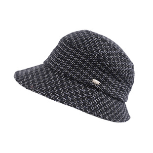 经典千鸟c*line摩登feel~保暖帽渔夫帽复古女帽子洋气礼帽秋冬季