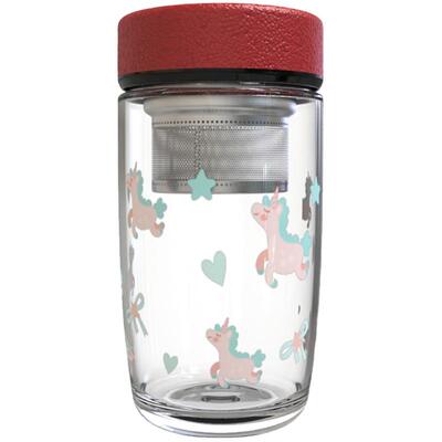 cup美国爱心独角兽高硼硅玻璃杯