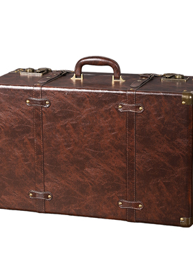 高档皮革手提礼盒欧式复古收纳箱