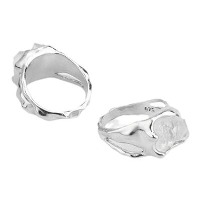 barcode欧美高街水晶ins戒指