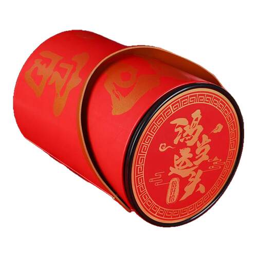 新年礼盒包装暴富礼盒空盒坚果零食大号抱抱桶可加logoy烫金