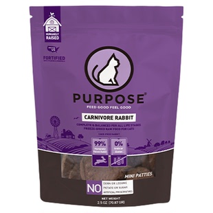 PURPOSE璞斯 火鸡肉 无谷冻干肉饼 全猫 12oz