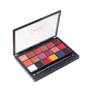 卡梅拉口红盘化妆师专用调色唇盘18色专业多色唇彩CARMELA旗舰店