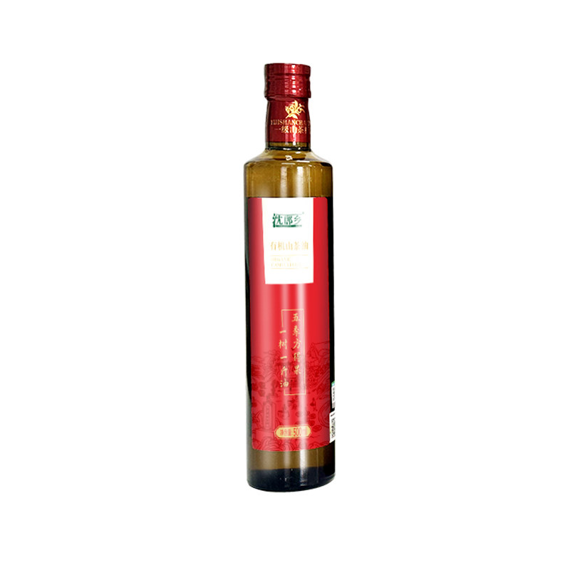 沈郎乡头道冷榨有机山茶油500ML