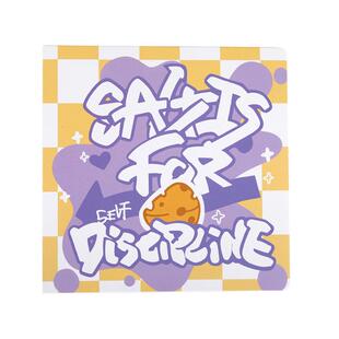 多巴胺高颜值手账本方形儿童方方本手杖专用女孩手账贴纸格子芳芳本方格少女可爱加厚可平摊手帐小网格笔记本