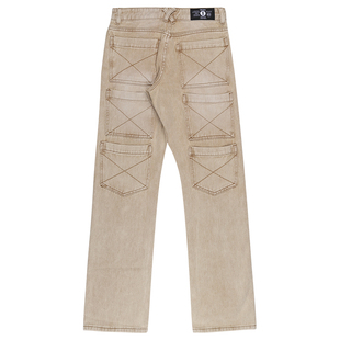 新因素水洗复古做旧设计感牛仔裤宽松直筒基础百搭裤子男女同款潮