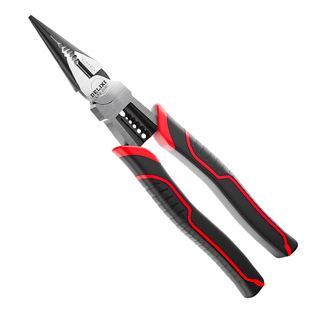 德力西尖嘴钳电工专用多功能尖嘴钳子工业级手工用加长钳小剥线钳