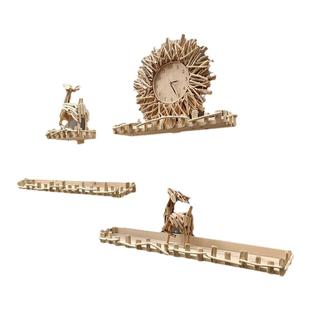 实木墙壁置物架装饰隔板漂流木层板一字隔板免打孔隔板墙面收纳