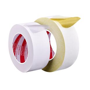 双面胶带强力固定强粘两面胶纸胶带高粘度易手撕办公双面胶黄色绣花双面胶手工文具用品服装用双面胶带