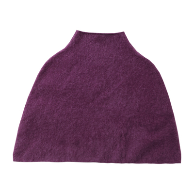 TANG TOWN自制内搭外穿凹出层次新意 皮草感羊绒拉绒毛衣披肩围脖