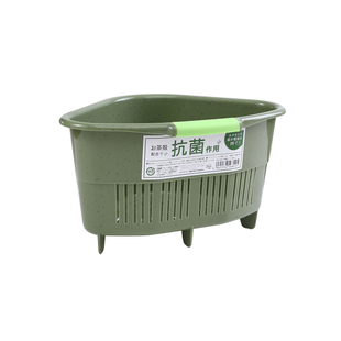 日本进口水槽垃圾三角过滤网厨房洗菜池剩菜剩饭沥水篮厨余垃圾桶