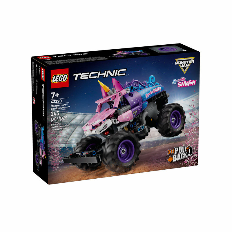 【自营】LEGO乐高机械组42220Monster Jam闪耀撞击回力车儿童玩具