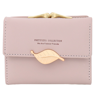 钱包女短款2025新款韩版小清新学生皮夹卡包简约折叠多功能零钱夹