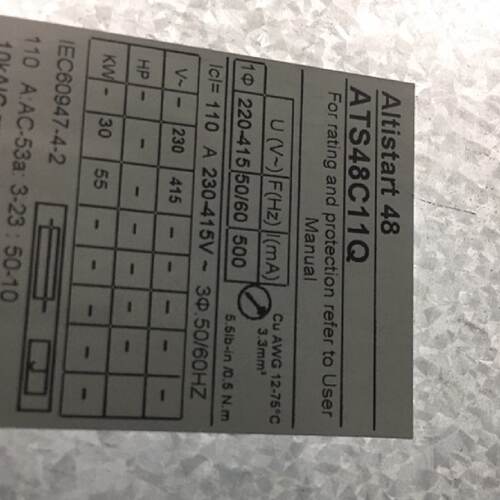 议价全新施耐德软启动ATS48C11Q便宜卖