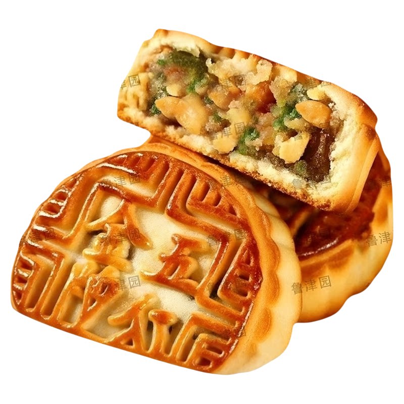 广式伍仁火腿叉烧蛋黄莲蓉独立装