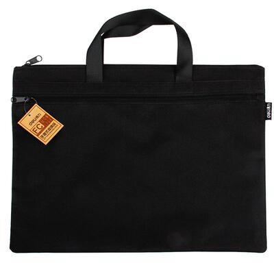 得力公文包帆布商务补习袋