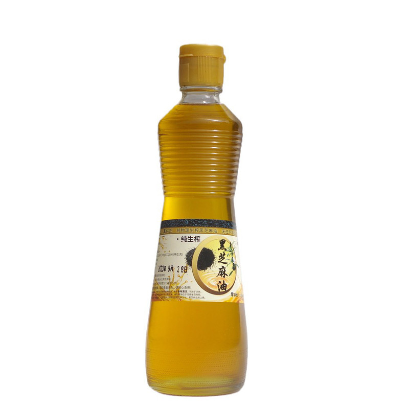 滕重阳冷榨纯正压榨炒菜黑芝麻油