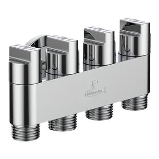 潜水艇一进四出角阀三角阀洗衣机马桶分水器四出水龙头三四通开关