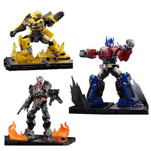 布鲁可变形金刚7积木人玩具正版擎天柱大黄蜂汽车机器人男孩模型X