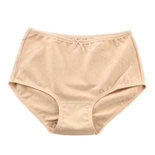 普利诗中腰女内裤纯棉舒适收腹大码妈妈无痕包臀学生少女三角裤头