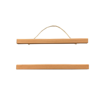 实木磁吸挂画夹松木榉木柚木挂轴