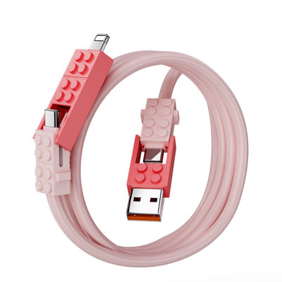 快充硅胶四合一数据线