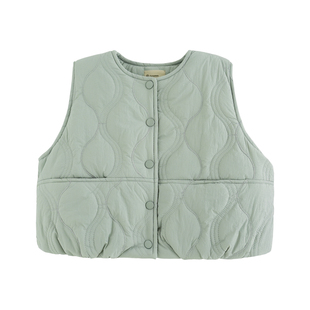 砚台家童装儿童毛衣套装秋冬款男童夹棉马甲两件套宝宝连帽针织衫