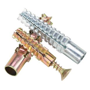 铁锯齿壁虎膨胀螺丝水泥墙空心轻质砖防松金属膨胀管钉 M5M6M8M10