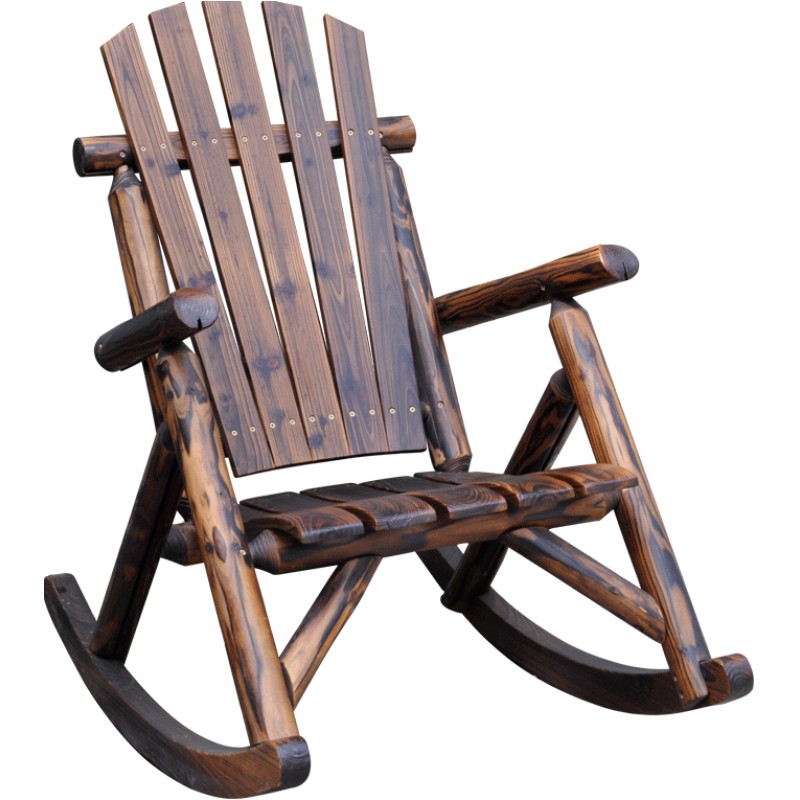 露天阳台实木摇椅逍遥躺椅户外耐腐花园桌椅室外休闲庭院靠背椅子