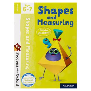 牛津英语 形状和测量 6-7岁 英文原版 Progress with Oxford Shapes and Measuring Age 6-7 牛津分级阅读系列附海报贴纸 英语启蒙