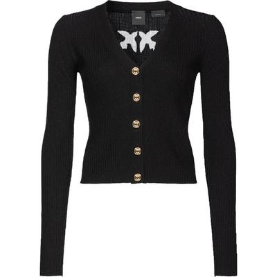 PINKO女士纽扣装饰针织开衫