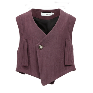 BALIANG「捌樑」 复翼 'COMPOUND WING' 风琴下摆单扣马甲