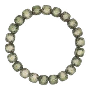 海南原生态星月菩提子108颗石玉料绿幽灵玉化籽佛珠男女手串项链