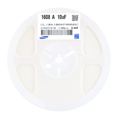 原装 0603贴片电容 10V 10UF ±10% X5R CL10A106KP8NNNC (50只)
