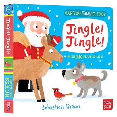 圣诞动物 你也可以这样说吗系列纸板书 英文原版绘本 Can You Say It Too Jingle! Jingle 幼儿英语启蒙翻翻书 英文版进口原版书籍