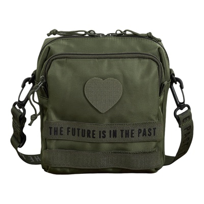 现货 HUMAN MADE MILITARY POUCH 爱心字母军事复古工装单肩包