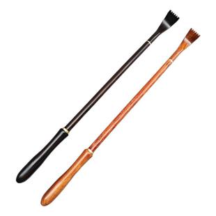 高端檀木痒痒挠铜头实木抓痒抓背解痒神器不求人多功能竹子抓背器