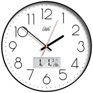 康巴丝挂钟客厅静音创意简约北欧时钟挂表时尚挂墙家用现代石英钟