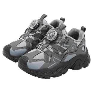 泰兰尼斯童鞋冬季儿童运动鞋男童防撞保暖护踝跑步鞋防滑耐磨棉鞋