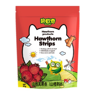 碧欧奇原味果丹皮儿童零食45g