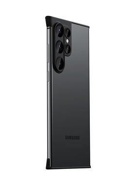 真裸感无边框/适用三星s24ultra手机壳s23ultra硅胶角垫壳s9280镜头保护膜s23+简约散热s24+超薄s9180裸机壳