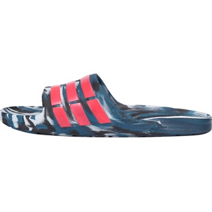 Adidas/阿迪达斯正品Duramo Slide 男女经典三条纹运动拖鞋AQ5257