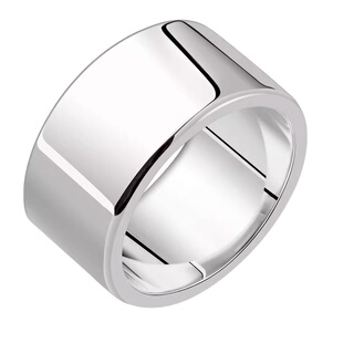 999足银素圈戒指闭口情侣对戒圆弧素圈对戒定制手工戒指小众礼物