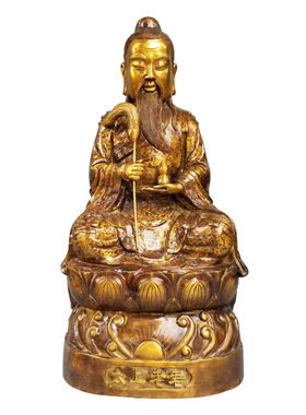 黄铜家居摆件太上老君铜像