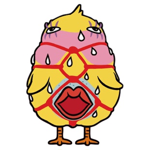 TLP反光车贴 越狱兔人妖小鸡柯曼尼奇动画日漫贴纸搞笑可爱贴防水