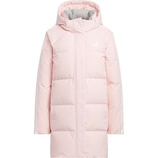 滔搏adidas阿迪达斯女子中长款连帽保暖外套运动休闲羽绒服KC2484