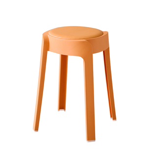 塑料凳子加厚家用大座面可叠放餐桌板凳高圆凳客人备用软包风车凳