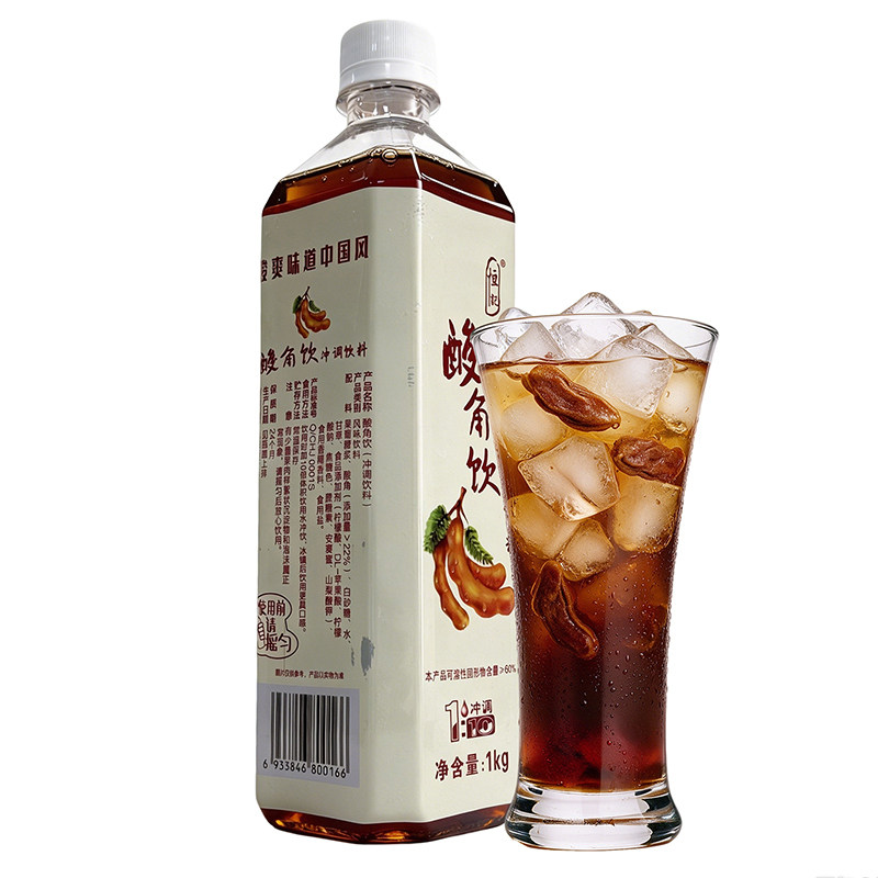 恒记酸角汁浓缩饮品 罗望子饮料火锅奶茶冲饮整箱商用1kgx1瓶冲调
