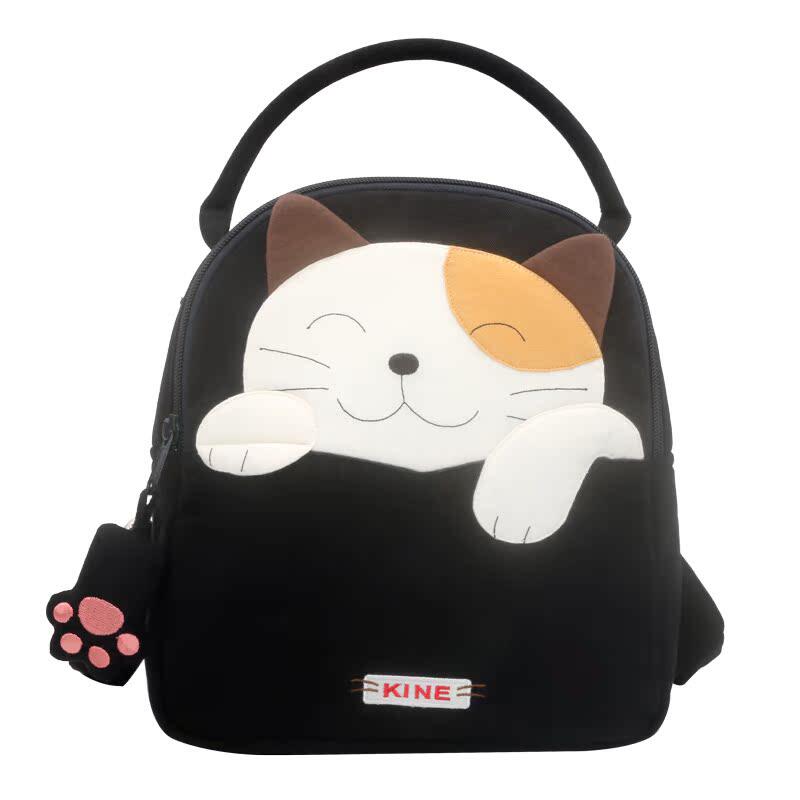 Kine猫乖乖猫可爱小双肩包