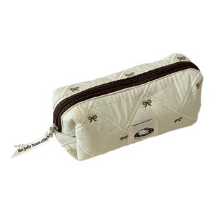 可爱笔袋高颜值ins风大容量文具袋初中女生铅笔盒收纳包创意小众